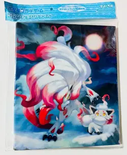 Pokemon Card Collection File Binder Hisuian Zorua Zoroark Pokemon Center New - Image 1