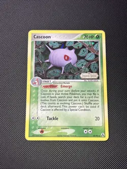 Pokemon Card Ex Legend Maker Cascoon 30/92 2006 Stamped Reverse Holo - Image 1