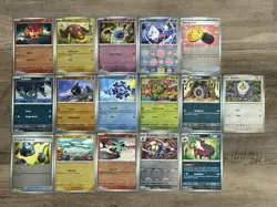 POKEBALL Reverse Holo 16 Card Lot SV Pokemon TCG Black Bolt White Flare BLK WHT - Image 1
