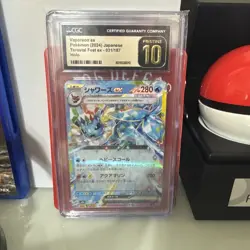 💧 CGC 10 PRISTINE Vaporeon Ex 031/187 HOLO Terastal Festival Pokemon Card 🌊 - Image 1