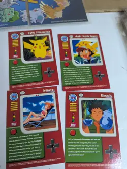 Topps Pokemon 1999 Animation Edition Base TV1 - TV4 4 Card lot - Image 2