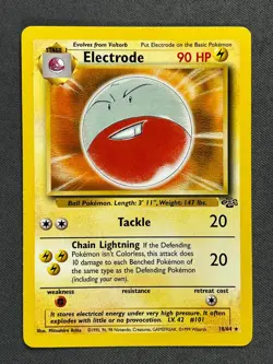 Electrode 18/64 Base Set Series Jungle RARE 1999 Pokemon TCG Card WOTC LP - Image 1