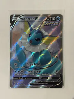 Vaporeon V 172/203 Holo - Evolving Skies SWSH07 - Pokemon Trading Card Game CDA - Image 1