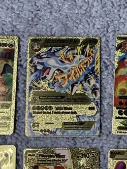Set of 15 Pokemon Charizard,Gengar,Pikachu,Mewtwo&MoreGold Foil Fan Art Cards LP - Image 3