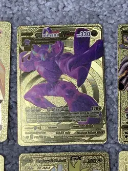 Pokemon Set of 6 Charizard&Braizxen GX,Lapras+++Rare Gold Accent Fan Art Cards - Image 3