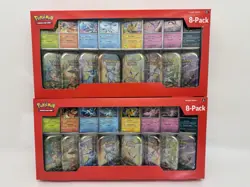 2 Pokemon TCG Prismatic Evolutions Costco 8 Mini-Tin Bundle w/Promo Cards SEALED - Image 1