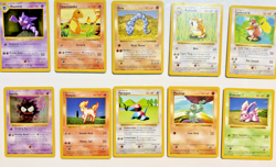10 SHADOWLESS BASE SET Pokemon TCG Vintage Cards MP/LP/NM CHARMANDER WOTC 1999 - Image 1