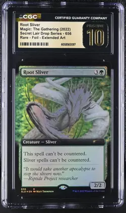 ROOT SLIVER Secret Lair Foil Rare CGC Pristine 10 MTG [Nostalgium] - Image 1