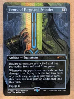 MTG - Sword of Forge and Frontier (borderless) - PRM (NM+) - Image 1