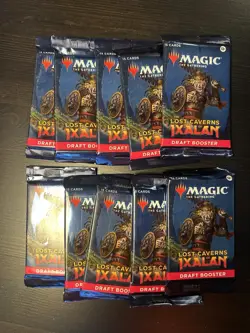 Magic the Gathering Lot of 10 Lost Caverns Of Ixalan Draft Booster Packs Sealed - Image 1