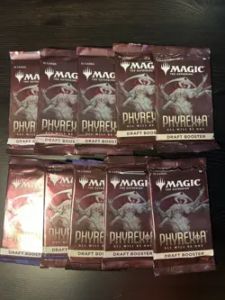 Magic the Gathering MTG 10 Phyrexia: All Will Be One Draft Booster Packs Lot - Image 1