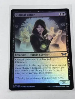 Cynical Loner Duskmourn: House of Horror Foil #89 - Image 1