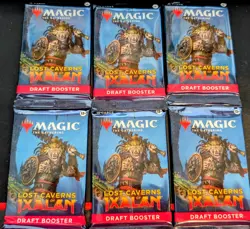 MTG Lost Caverns of Ixalan Draft Booster Lot of 6 Pack Factory Sealed - Image 1