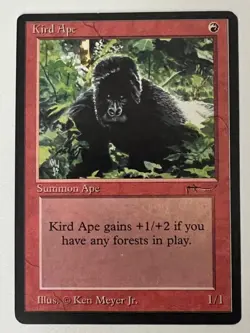 Magic the Gathering MTG Arabian Nights Kird Ape MP (Beta Bob) - Image 1