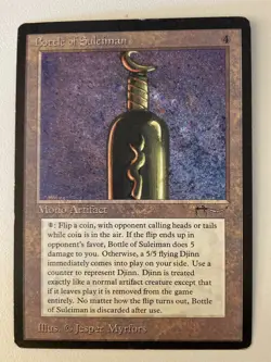 Magic the Gathering MTG Arabian Nights Bottle of Suleiman (Beta Bob) - Image 1