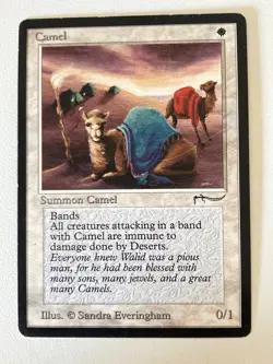 Magic the Gathering MTG Arabian Nights Camel LP (Beta Bob) - Image 1