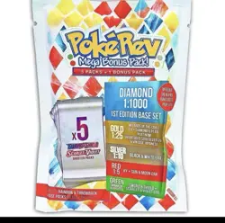 PokeRev Mystery Pack Diamond 6.0 Sealed 5 Pokemon Booster Packs + 1 Bonus Pack! - Image 1