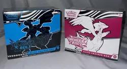 BNIB Sealed Set of 2 Pokemon Black Bolt and White Flare Elite Trainer Box ETB - Image 1