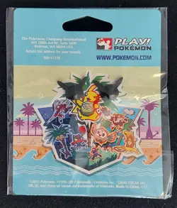 Pokemon STAFF-Exclusive SEALED 2017 World Championships Anaheim Pikachu Pin - Image 2