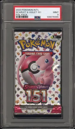POKEMON 151 SCARLET & VIOLET FOIL PACK PSA 9 MINT NEW SEALED POKEMON INTERNATION - Image 1