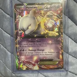 Pokemon Mewtwo EX XY107 XY Black Star Promo Full Art Holo - Image 2