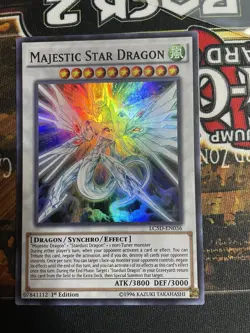 1X MAJESTIC STAR DRAGON - LC5D-EN036 - SUPER 1ST NEAR MINT - YUGIOH - Image 1