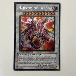 YuGiOh Majestic Red Dragon CT07-EN001 Limited Edition Secret Rare NM - Image 1