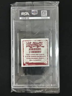 PSA 9 2002 Topps Yugioh Blue Eyes White Dragon #5 GOLD Sticker Collection Pop 2! - Image 2