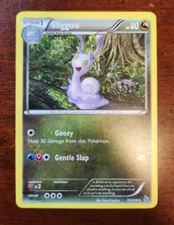 Uncommon Sliggoo Pokemon Card, Flashfire Set 73/106 - Image 1