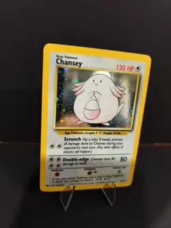 Chansey 3/102 Pokemon Base Set Unlimited Holo Rare Card WOTC LP Lightly Played - Image 3