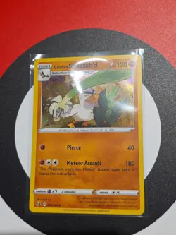 Pokemon TCG SWSH Cosmos Promo Galarian Sirfetch'd Holo Card #95/192 - Image 1