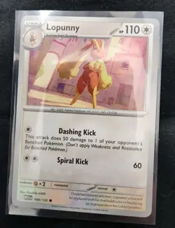 Lopunny 108/132 Pokemon TCG Card MEG MEGA EVOLUTION Near Mint NM - Image 1