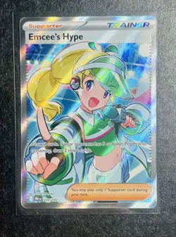 Emcee's Hype 220/182 Sv10: Destined Rivals Ultra Rare Card Pokemon TCG - Image 1