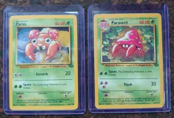 Parasect 41/64, Uncommon, Jungle, Unlimited, Pokemon Card + Paras 59/64 - Image 1