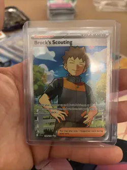 Brock's Scouting Full Art Holo Ultra Rare Card 179/159 Sv09: Journey Together - Image 1