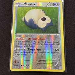 Pokemon TCG Snorlax Generations 58/83 Reverse Holo Rare Card 2016 - Image 1