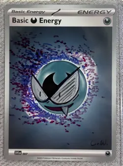 Hand Drawn Pokemon Gastly Energy Card Original Art 1/1 custom - Image 1