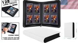 Versatile Card Storage Case for TCG, Baseball, & More - 128 Card Holder, White - Image 2