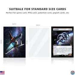 100 Textured Back Art Card Sleeves + 100 Inner Sleeves for Standard MTG Cards - Image 3