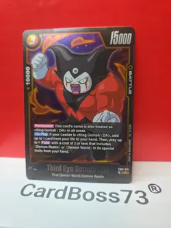 DBS Fusion World Third Eye Gomah Rare Foil Card Wish For Shenron FB07-081 - Image 4