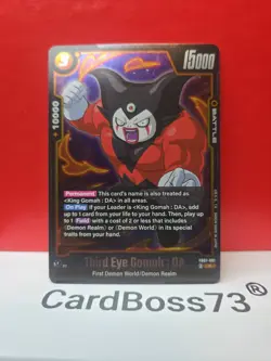 DBS Fusion World Third Eye Gomah Rare Foil Card Wish For Shenron FB07-081 - Image 5