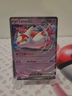Latias EX 76/191 - Surging Sparks Double Rare Holo - Pokemon TCG Card Near Mint - Image 1