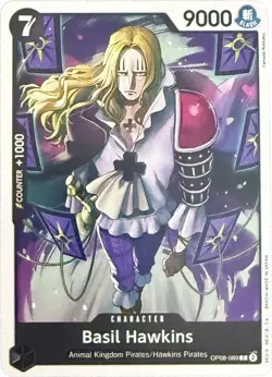 One Piece Card Game Basil Hawkins OP08-089 Common Near Mint - Image 1