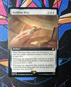 Wedding Ring NM Extended Art MTG Universes Beyond: Doctor Who Unplayed Magic - Image 1