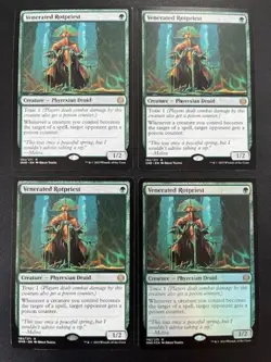 MTG- Venerated Rotpriest x4 - All Will Be One - (One is FOIL) - Image 1