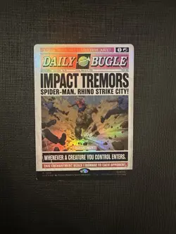 MTG Impact Tremors (Rainbow Foil) (1999b/2803) Secret Lair Drop Series NM FOIL - Image 1