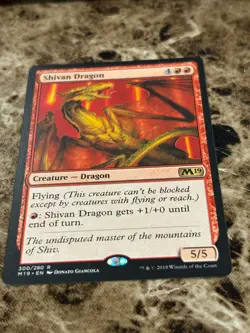SHIVAN DRAGON Magic MTG M19 Core Set - Image 1