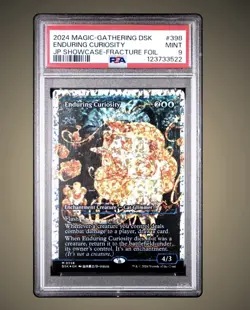 MTG Magic The Gathering Enduring Curiosity English Showcase Fractured Foil PSA 9 - Image 1