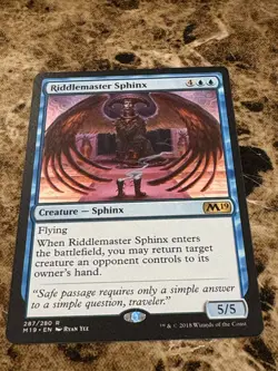 RIDDLEMASTER SPHINX Magic MTG M19 Core Set - Image 1