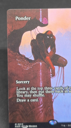 MTG Magic the Gathering Marvel's Spider-Man Ponder (Borderless) 0013 (M) - Image 5
